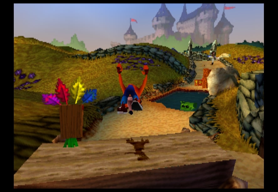 Crash in Crash Bandicoot: Warped, one of the best selling PS1 games.