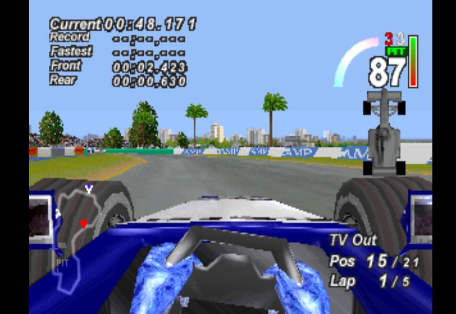 Formula 1 97 is one of the best PS1 racing games, a classic if you will.