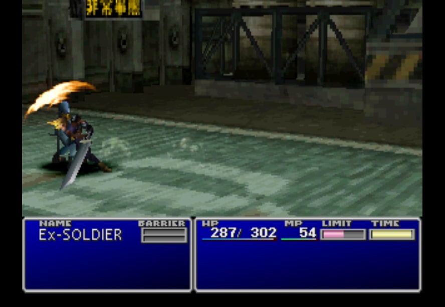The first combat encounter in Final Fantasy VII, one of the best PS1 games of all time.