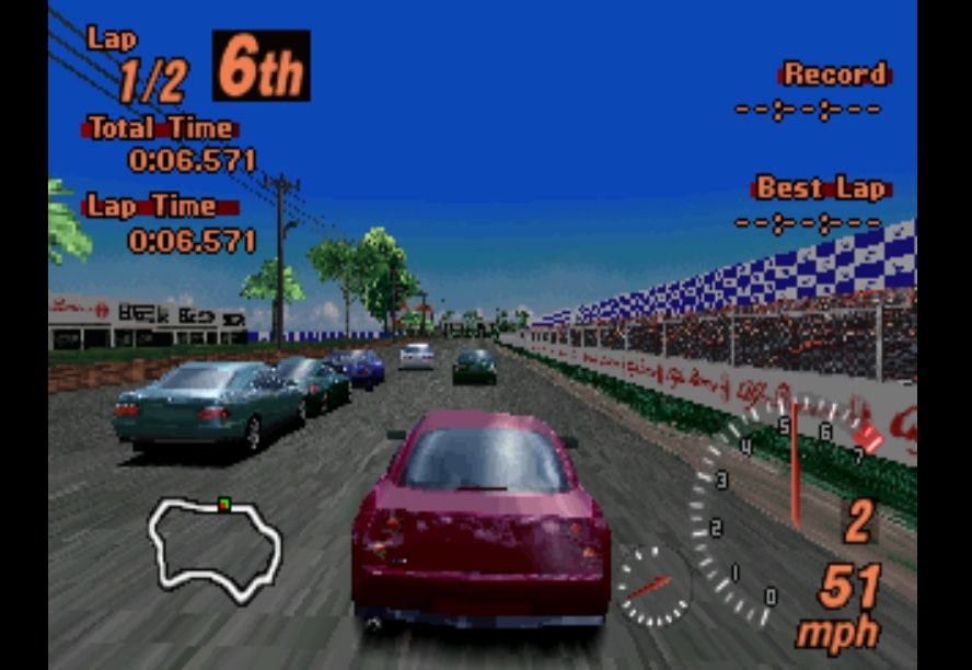 Gran Tursimo 2 is one of the best PS1 racing games.
