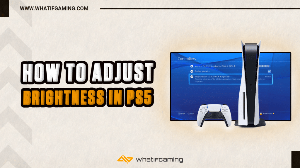 how to adjust brightness in ps5