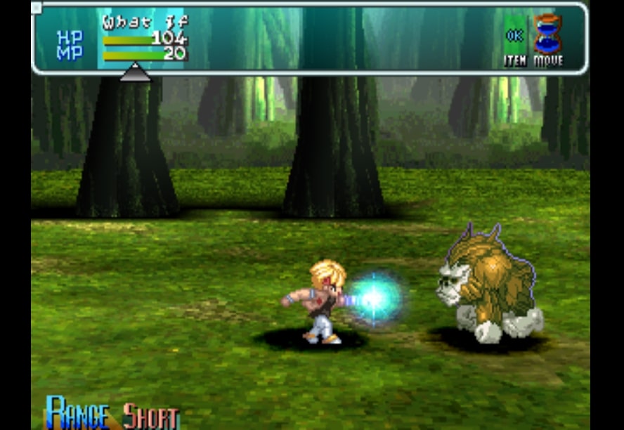 One of the first battles in Star Ocean: The Second Story