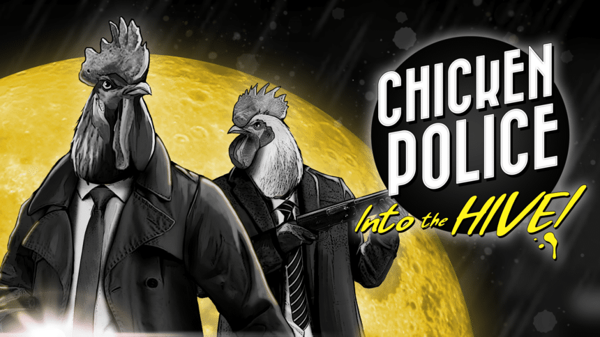 Chicken Police: Into the Hive Key Art