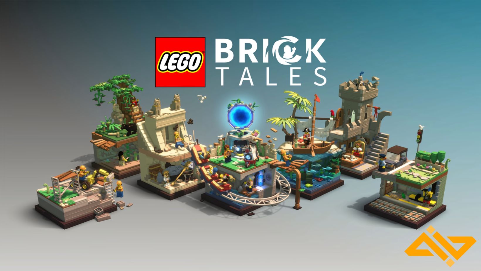 Embark on an epic adventure across a world of beautiful Lego biomes crafted brick by brick.