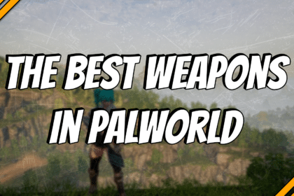 Best Weapons in Palworld title card.