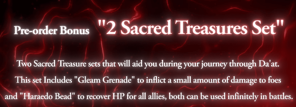 Pre-Order Bonus for Shin Megami Tensei V: Vengeance - 2 Sacred Treasure Sets