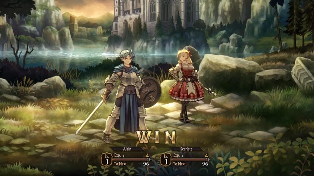 Image shows the win screen in Unicorn Overlord Review